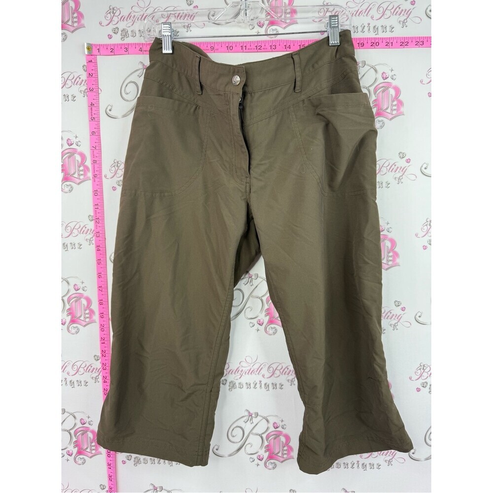 Mountain equipment co capri brown Olive Cropped Pants cargo